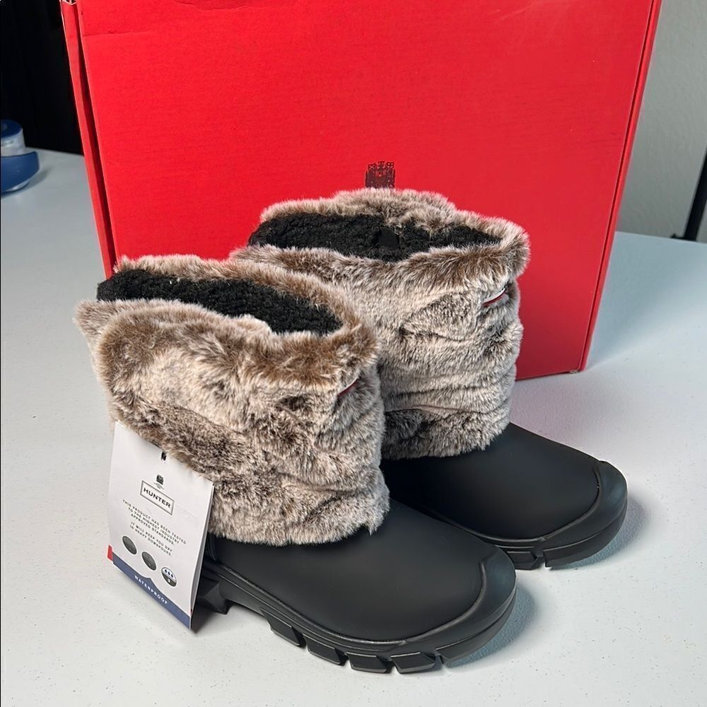 Hunter Kids Intrepid Faux Fur Snow Boot Kids
